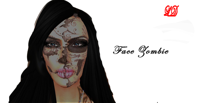{LD}Tattoo-Face Zombie