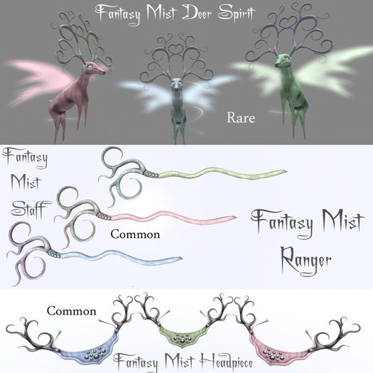Zyn ~ Fantasy Mist Ranger Headpiece - Rose