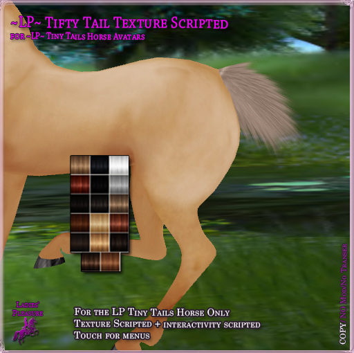 ~LP~ Tufty Tail Texture Scripted Tiny Tails BOXED