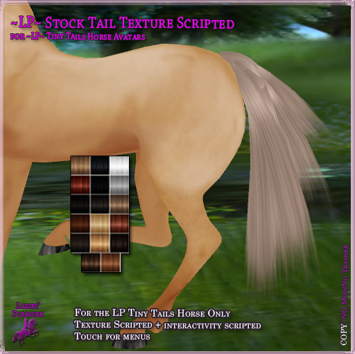 ~LP~ Stock Tail Texture Scripted Tiny Tails BOXED