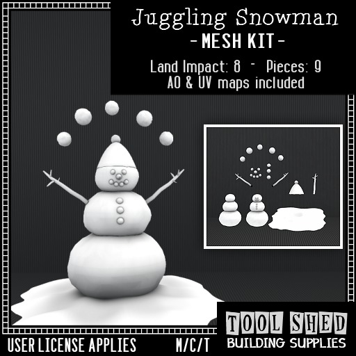 Tool Shed - Juggling Snowman Kit