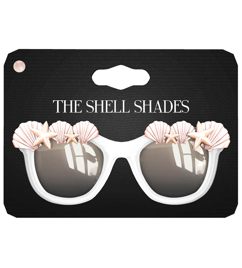 Amala - The Shell Shades - White - Peach Shells