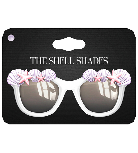 Amala - The Shell Shades - White - Lilac Shells