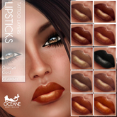 Oceane - Glammy Lipsticks Gold, Orange, Black Fat Pack (10x)