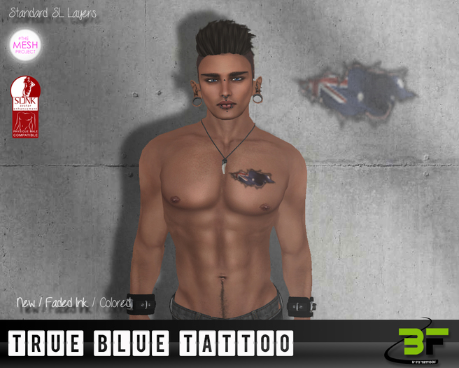 B*FLY True Blue Tattoo
