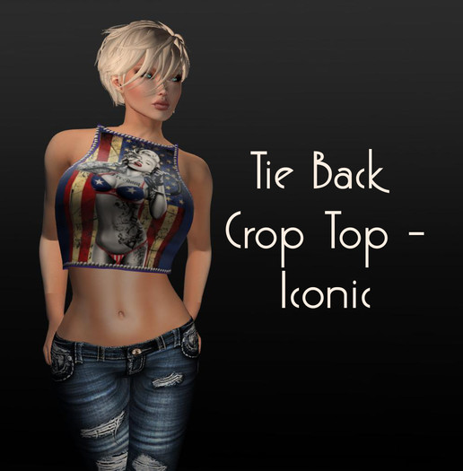 Mochi - Tie Back Crop Top - Iconic