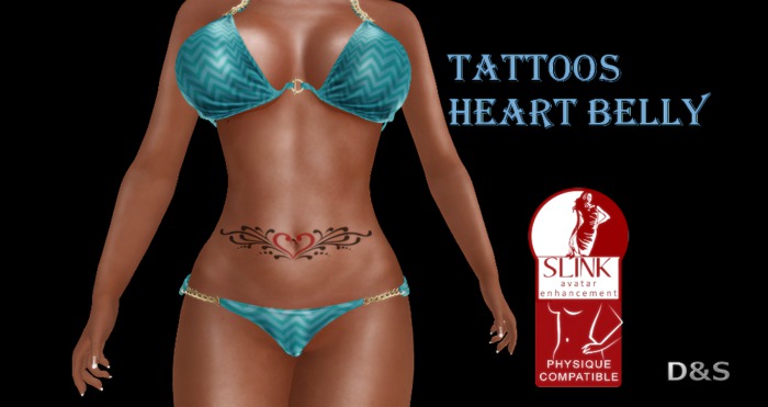 D&S design TATOO BELLY/HEART