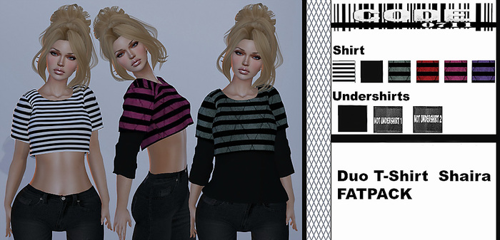 Code 0711 Duo T-Shirt  Shaira FATPACK