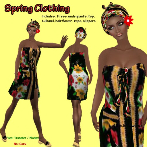 Spring Clothing Mesh ( Black /flowers )