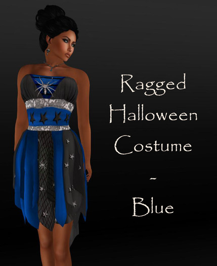 Mochi - Ragged Halloween Costume - Blue