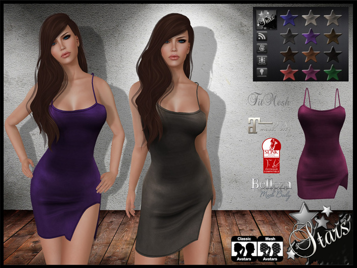 *Stars*Fashion* Cami (Mesh for standard, Belleza, Maitreya, Slink), 12 colors