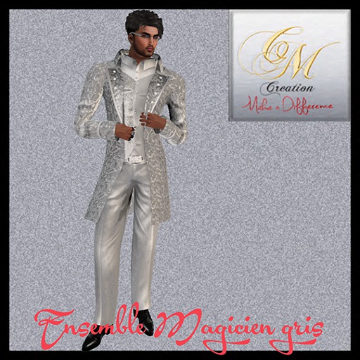 ensemble magicien gris