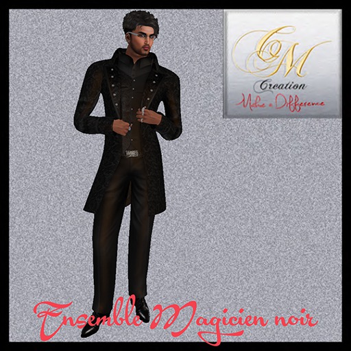 ensemble magicien noir