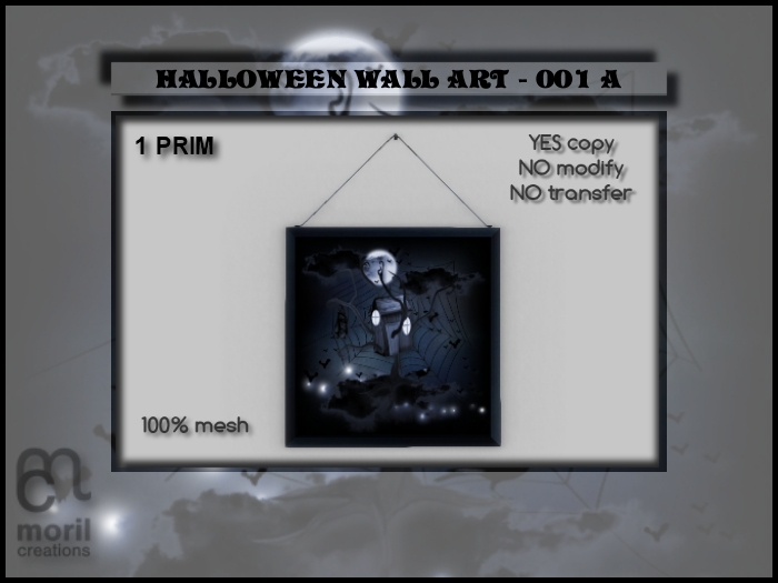 HALLOWEEN WALL ART - 001A