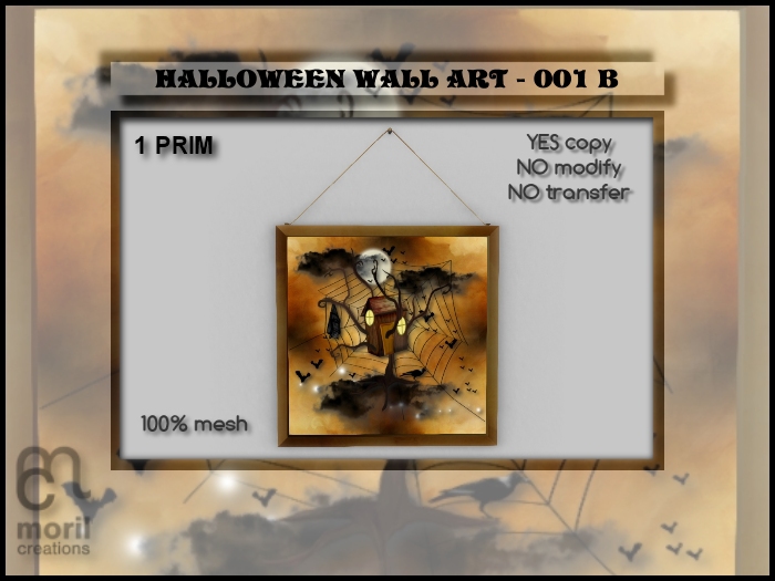 HALLOWEEN WALL ART - 001B