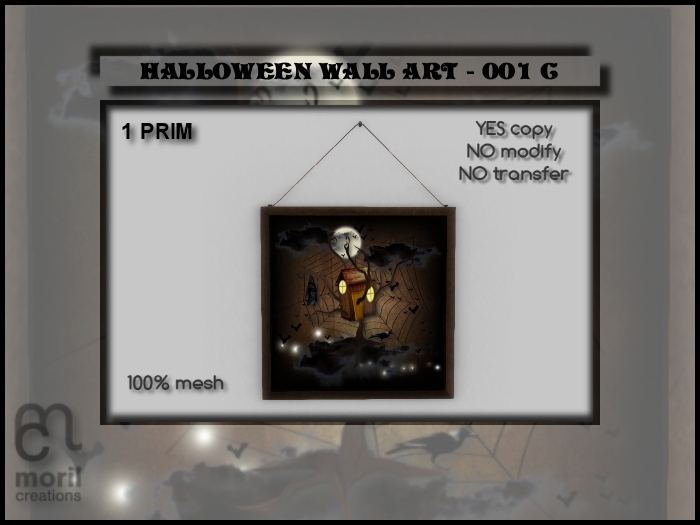 HALLOWEEN WALL ART - 001C