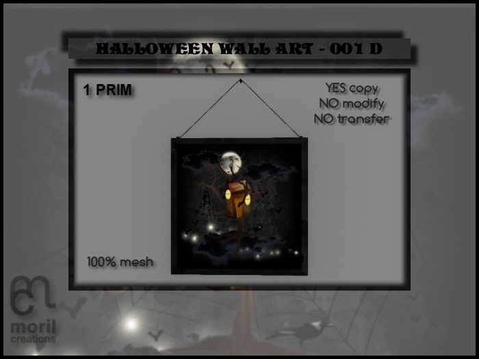 HALLOWEEN WALL ART - 001D