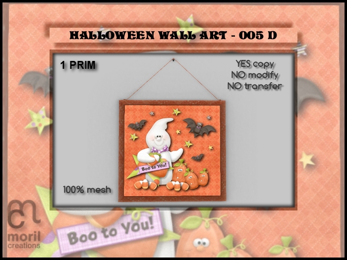 HALLOWEEN WALL ART - 005D