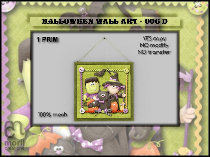 HALLOWEEN WALL ART - 006D