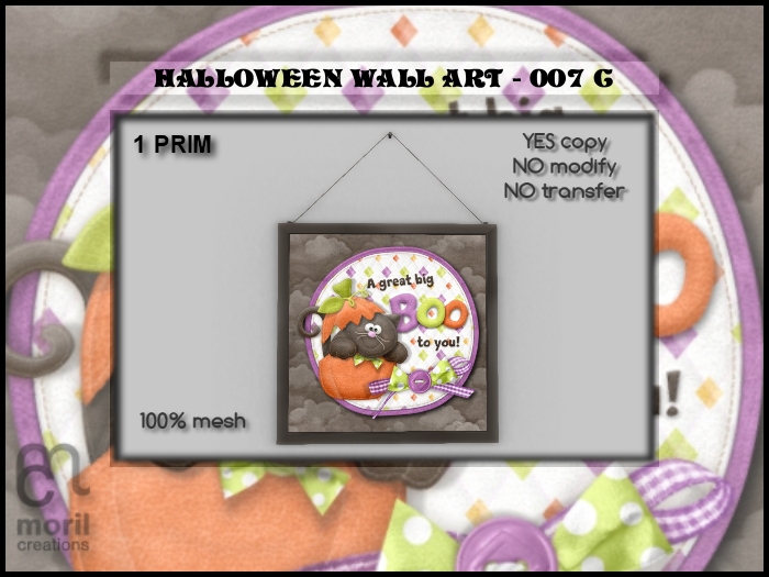 HALLOWEEN WALL ART - 007C