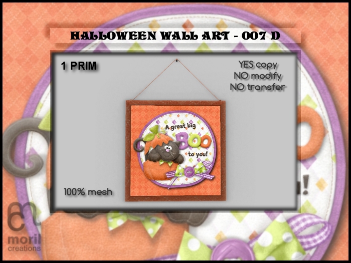 HALLOWEEN WALL ART - 001A