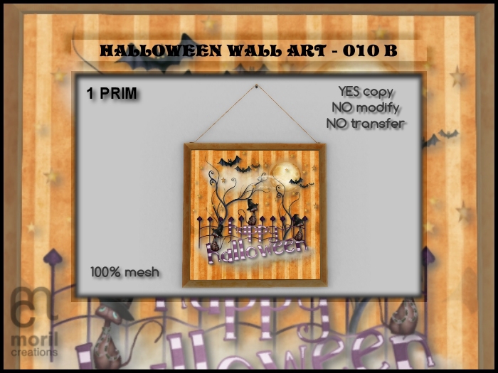 HALLOWEEN WALL ART - 010B