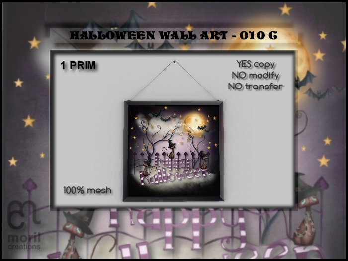 HALLOWEEN WALL ART - 010C