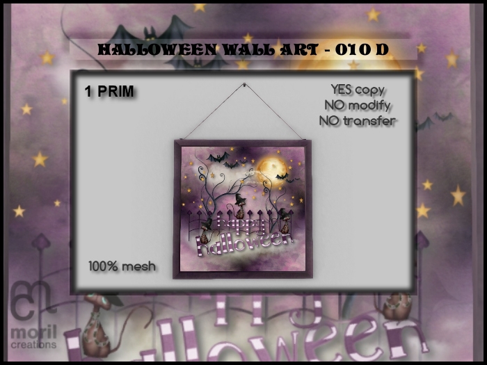 HALLOWEEN WALL ART - 010D