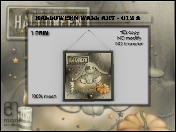 HALLOWEEN WALL ART - 012A