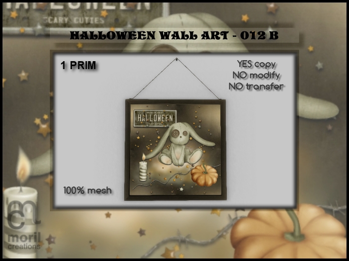 HALLOWEEN WALL ART - 012B