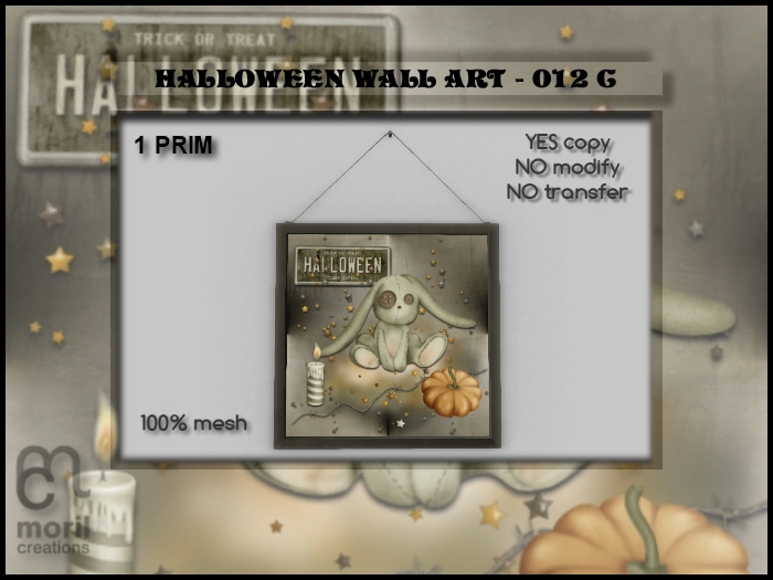 HALLOWEEN WALL ART - 012C