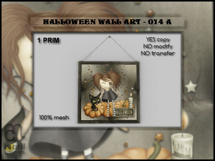 HALLOWEEN WALL ART - 014A