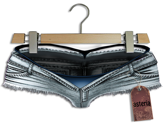 Asteria Creations - Rosalinda Short + Panties - Grey