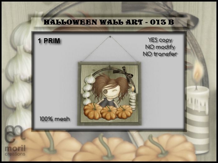 HALLOWEEN WALL ART - 013B