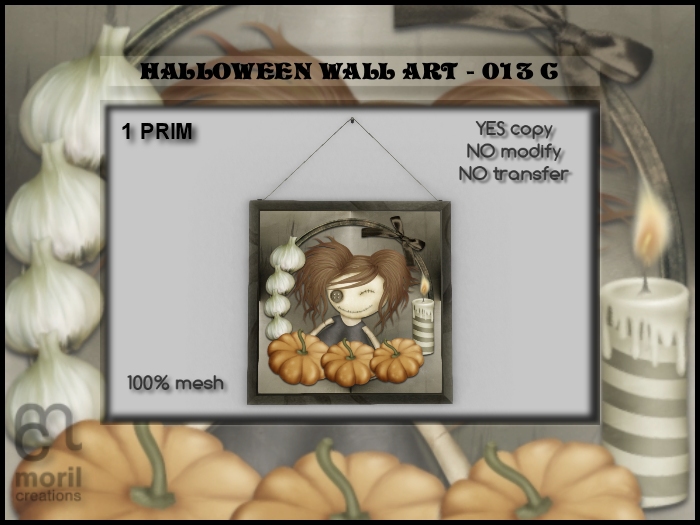 HALLOWEEN WALL ART - 013C