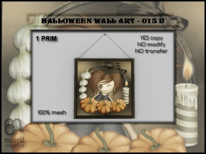 HALLOWEEN WALL ART - 013D