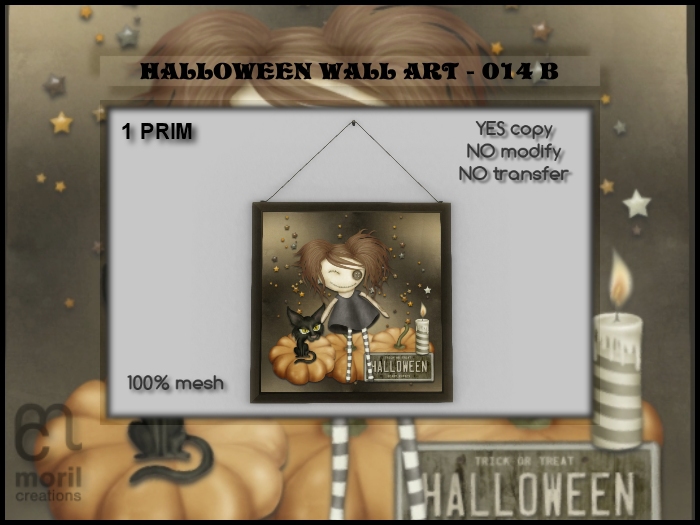 HALLOWEEN WALL ART - 014B