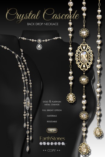 EarthStones Crystal Cascade Necklace (wear me)