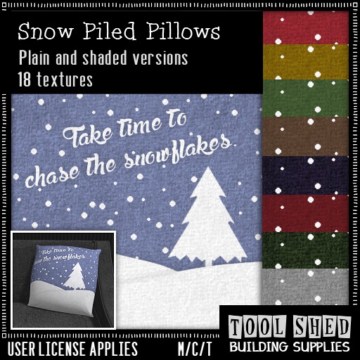 Tool Shed - Snow Piled Pillows