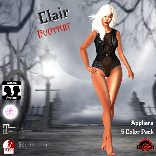 [F] Clair Bodysuit - 5 Color Pack - Appliers Included