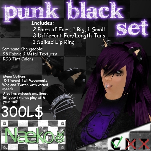 [Naeko] Punk Black Set
