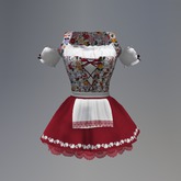 Red Oktoberfest Meadow Mesh Dress box