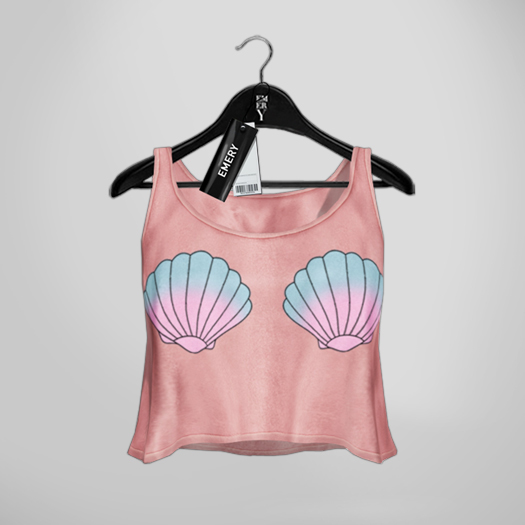 Emery Seashell Top Pink