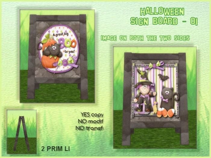 HALLOWEEN SIGN BOARD - 01