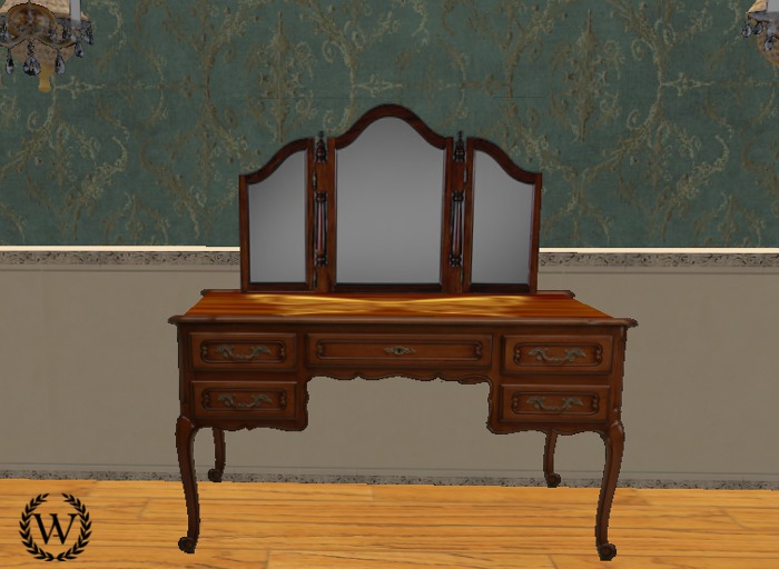 tocador marqueteria - marquetry dressing table