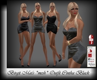 Birgit Mai's *MESH* Outfit Cintha Black  (BOXED)