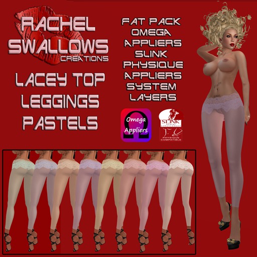 RSC~LACY TOP LEGGINGS BRIGHTS  FAT PACK  BOXED