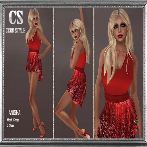 CERO STYLE Anisha Dress Red