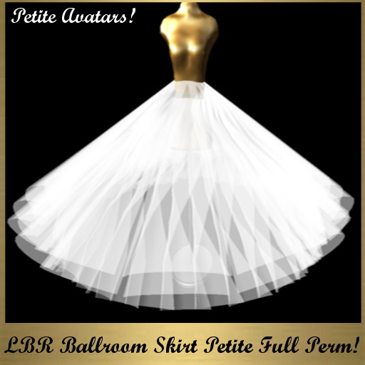 ***LBR Ballroom Skirt Petite Full Perm***