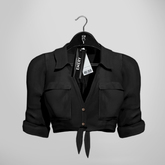 Emery Euphemia Tied Shirt Black